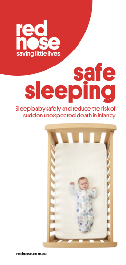 Fact Sheet Safe Sleeping Pamphlet Red Nose SIDS